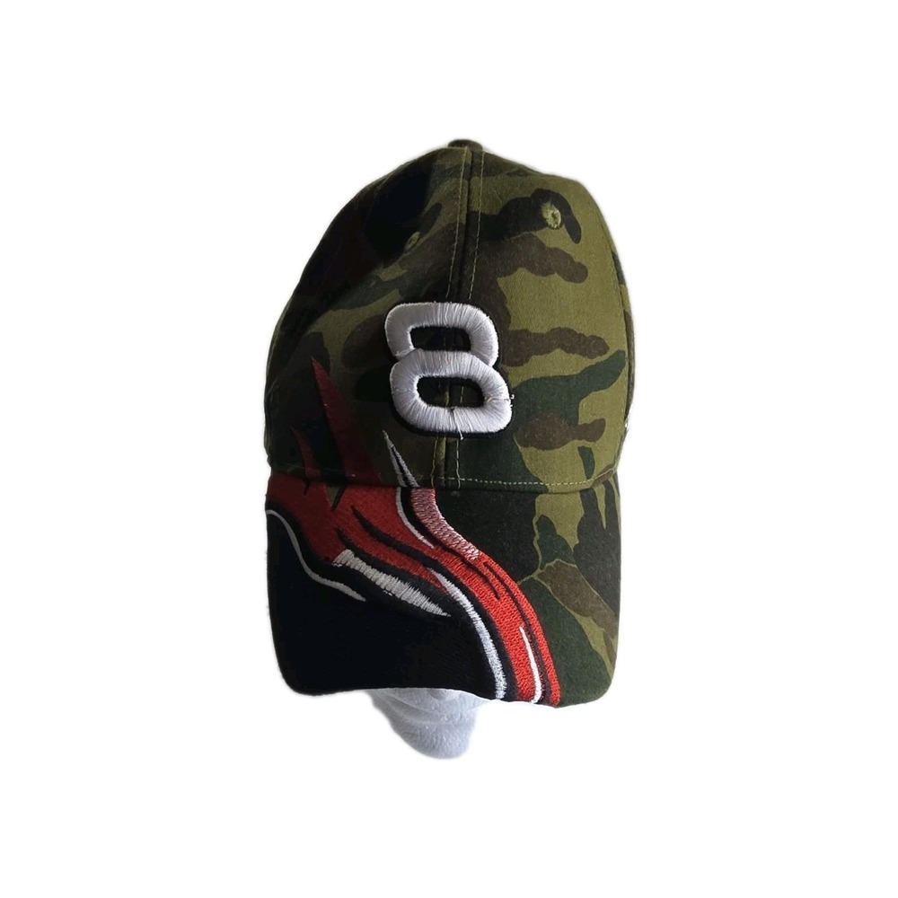 Vintage Dale Earnhardt Jr #8 Adjustable Camouflage Racing Baseball Cap